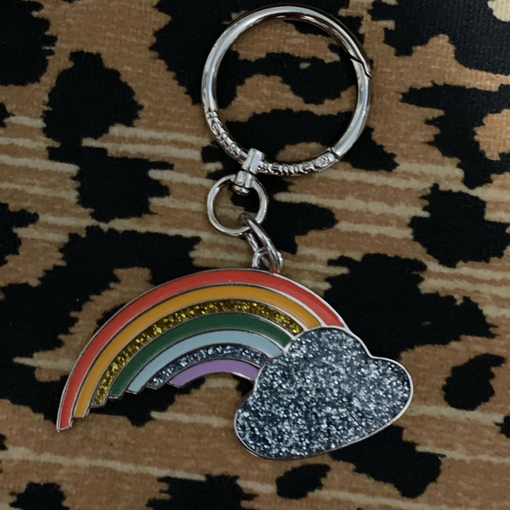 Rainbow crystal bag charm